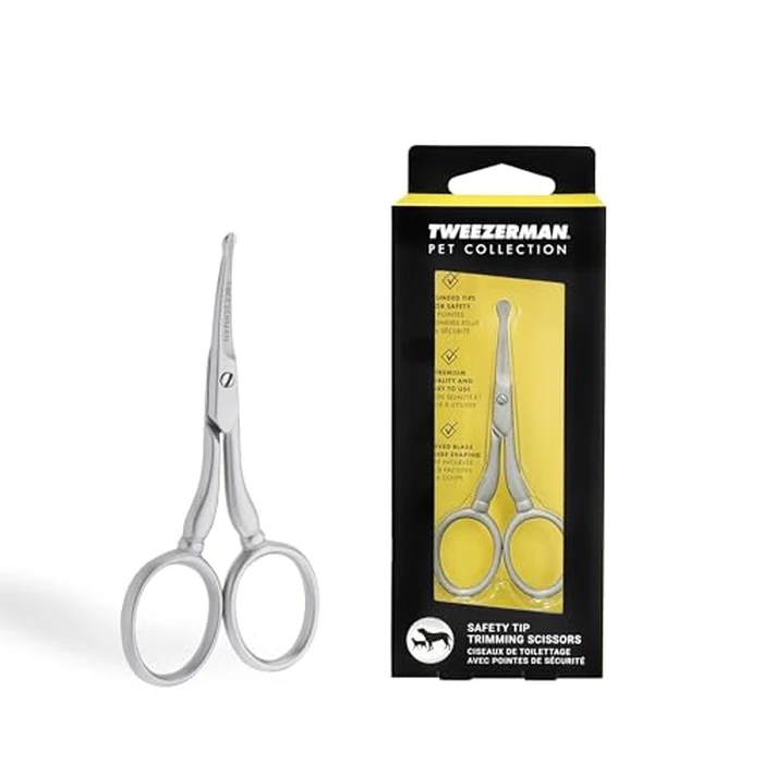 Tweezerman Dog and Cat Stainless Steel Safety Tip Grooming Scissors by Tweezerman - Used - Acceptable condition - CA$15.10
