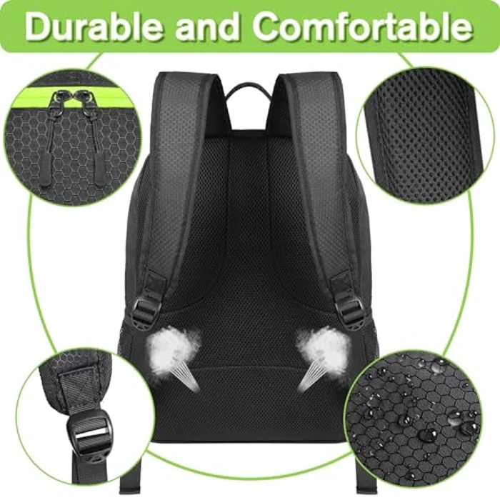 YOREPEK Soccer Backpack, Lightweight Water Resistant Sport Equipment Bag with Ball Compartment for Basketball, Volleyball, Football, Training and Match by YOREPEK - Image 4