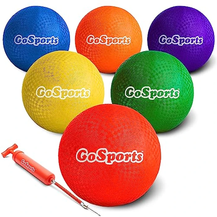 GoSports 10" Playground Ball (Set of 6) with Carry Bag and Pump by GoSports - Used - Very Good condition - US$21.33