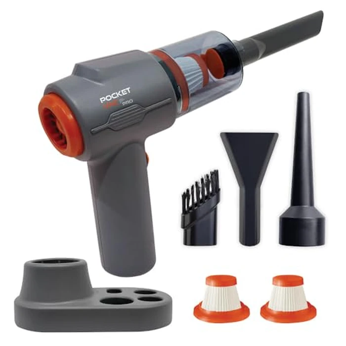 Pocket Vac PRO Handheld Vacuum and Docking Station, Compact Wireless Vacuum Cleaner, Lightweight Powerful for Home Kitchen Car Corner Upholstery Pet Hair Dust Crumbs Cleaning by Pocket Vac - Used - Like New condition - US$24.74