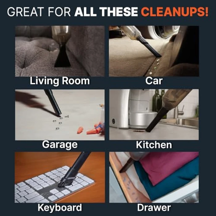 Pocket Vac PRO Handheld Vacuum and Docking Station, Compact Wireless Vacuum Cleaner, Lightweight Powerful for Home Kitchen Car Corner Upholstery Pet Hair Dust Crumbs Cleaning by Pocket Vac - Image 6