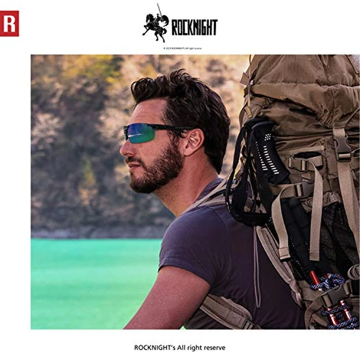 ROCKNIGHT Mens Sunglasses Polarized Shades Green Hiking Outdoor Fishing Golf by ROCKNIGHT - Image 2
