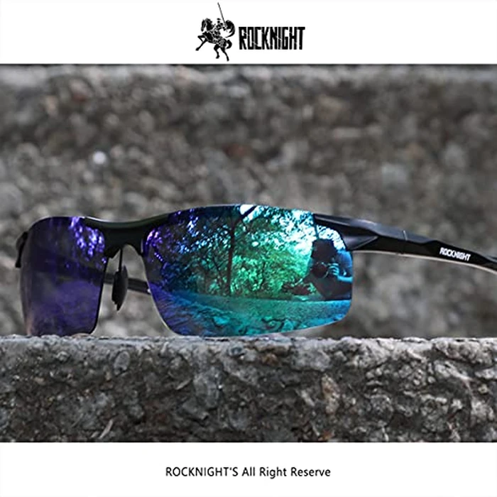ROCKNIGHT Mens Sunglasses Polarized Shades Green Hiking Outdoor Fishing Golf by ROCKNIGHT - Image 5