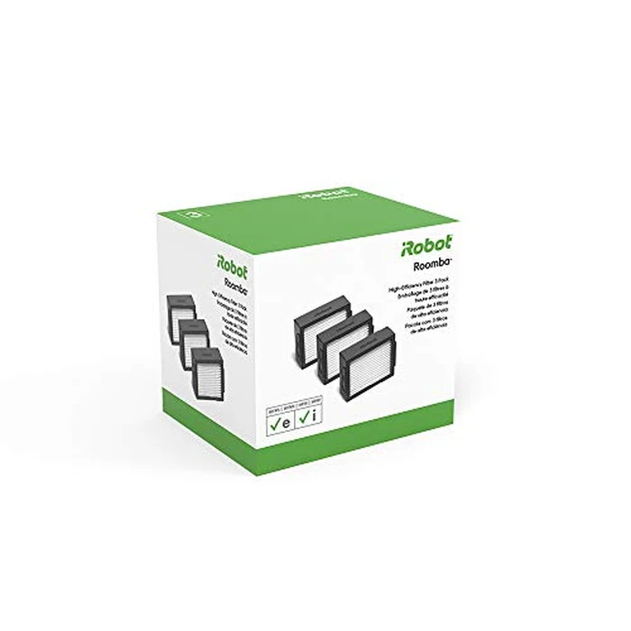 iRobot Roomba Authentic Replacement Parts - Roomba e, i, & j Series High-Efficiency Filter, (3-Pack) - 4639161, White by iRobot - Used - Acceptable condition