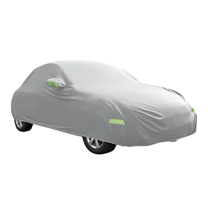 HEROFFIX for Volkswagen New Beetle Cover Car Cover for Volkswagen New Beetle 1998-2019 Outdoor Full Car Cover All Weather Protection with Zipper Silver Tone Replace Parts by HEROFFIX - Image 1