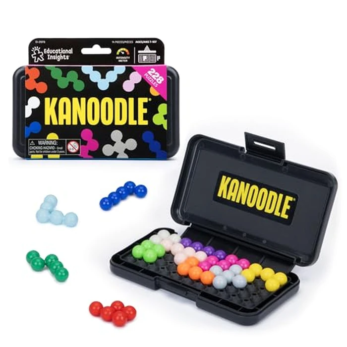 Educational Insights Kanoodle - 3D Brain Teaser Puzzles for Kids, Spatial Puzzle Games for Adults, Teens and Kids, Problem Solving Toys and Logic Puzzles, Single Player Games by Educational Insights - Image 1