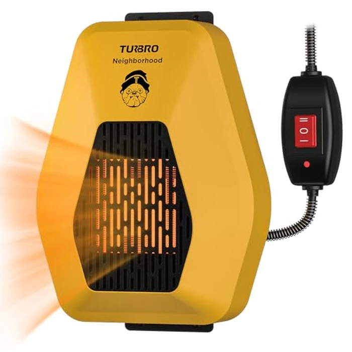 TURBRO Neighborhood DH800A Dog House Heater 800W, Wall Mount, 10ft Anti Bite Cord, Waterproof Control, Overheat Protection, Electric Warmer for Hound Kennel Cat Cage Chicken Coop, UL Test Passed by TURBRO - Image 1