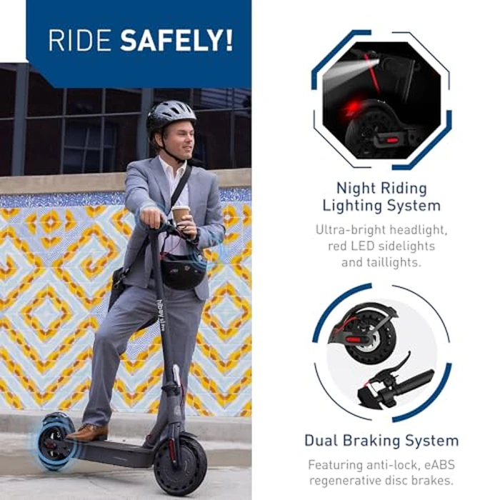 Hiboy S2 Pro Electric Scooter, 500W Motor, 10" Solid Tires, 25 Miles Range, 19 Mph Folding Commuter Electric Scooter for Adults by Hiboy - Image 2