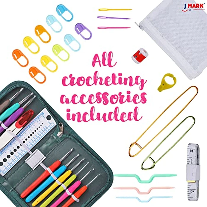 J MARK Acrylic Crochet Kit for Beginners - Premium Crochet Starter Kit for Adults Bundle by J MARK - Image 4