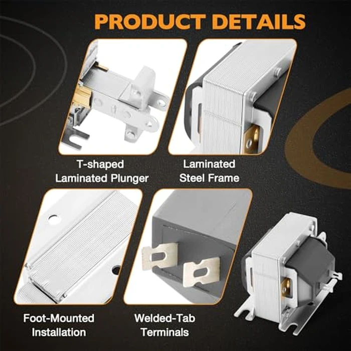HQPASFY 2005-M-1 Laminated Solenoid, 4X240 Wood Boiler Solenoid Compatible with All WoodMaster (WM), Pull, Continuous Duty, 120VAC Coil Volts by HQPASFY - Image 6