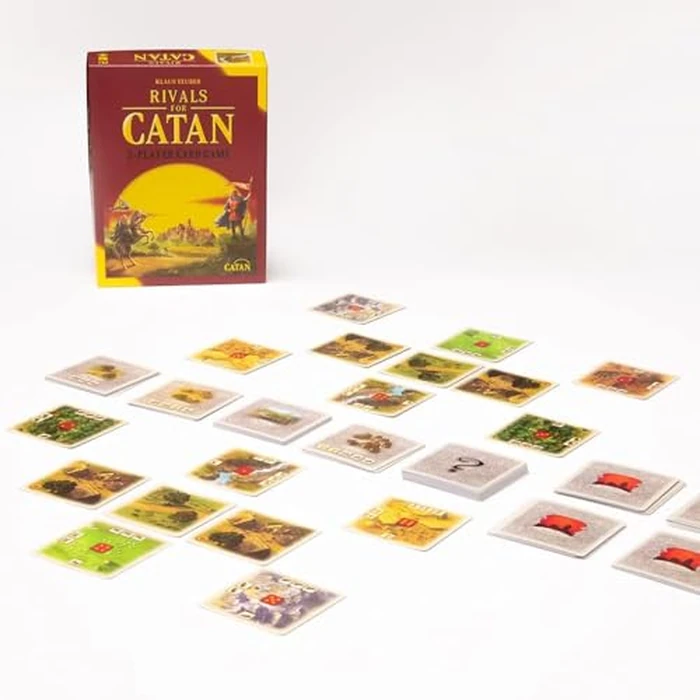 Rivals for Catan (English) - Card Games - Strategy/Duel - Strategic Two - Player Catan Card Game - Ages 10+ - 2 Players - 45 to 60 Minute Playtime - Made by Asmodee by CATAN - Used - Acceptable condition - CA$20.23