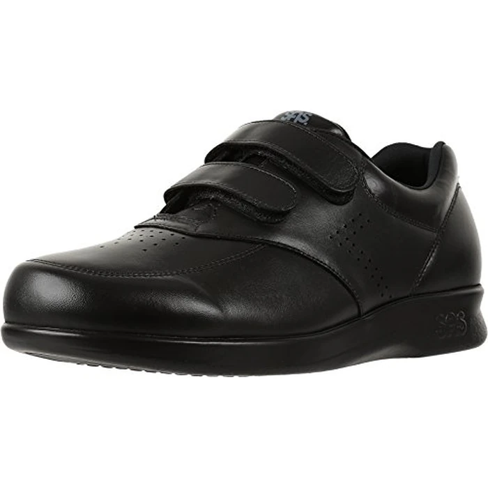 SAS(R) VTO Shoes for Men - Ideal for Medical Purposes - Leather Construction - Wide Toe Box - Mesh Lining Black 9.5 N - Narrow (C) by SAS - Image 1