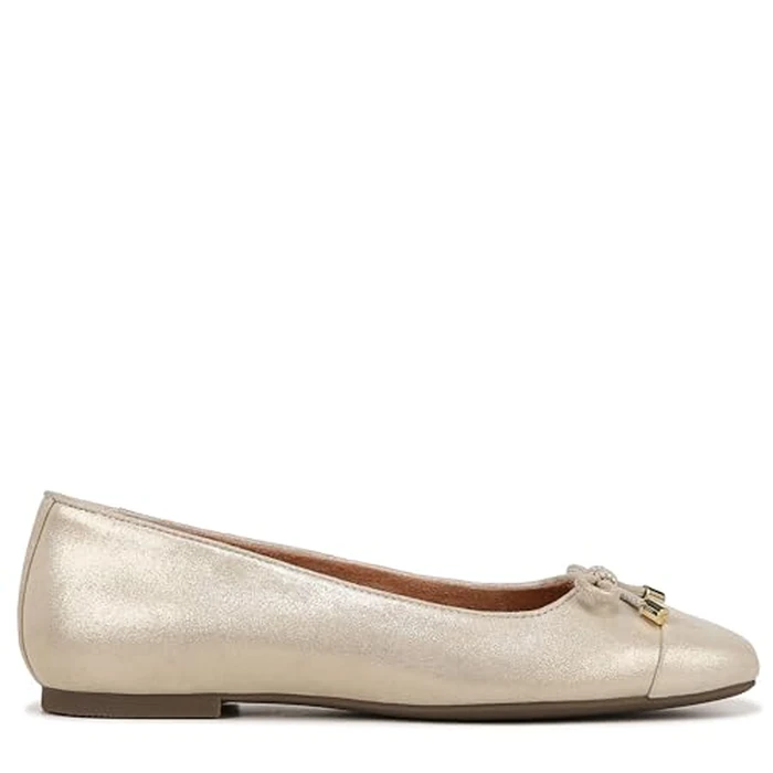Vionic Women's Klara Ballet Flat, Gold Metallic Leather, 9.5 by Vionic - Image 5