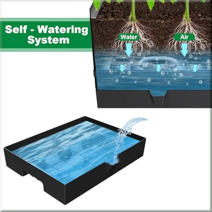 MQJIAZHI Tomato Planter with Trellis, Raised Garden Bed with Trellis, 68.7" self Watering Tomato Planter, Expandable Structure, for Climbing Plants, Vegetable Vines & Flowers by MQJIAZHI - Image 2