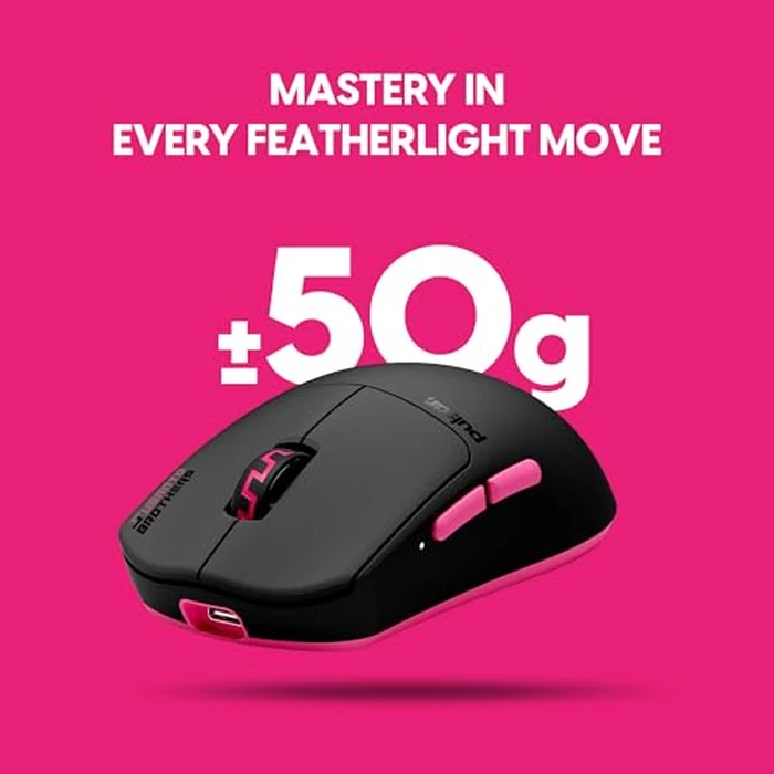 Pulsar Gaming Gears Pro Series Susanto-X Wireless Gaming Mouse - Ultra Lightweight 50g, 32K DPI, Optical Switch, 8K Dongle Included, Black by Pulsar Gaming Gears - Image 5