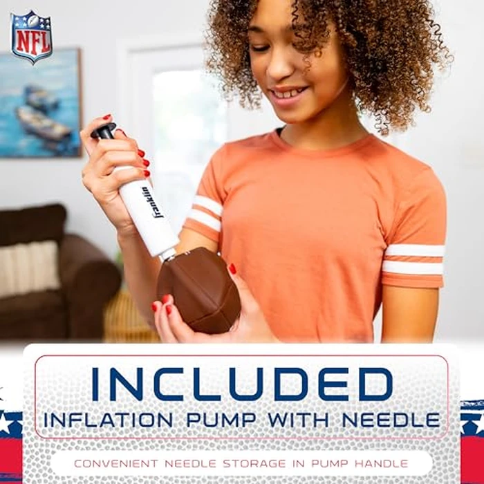Franklin Sports NFL Inflatable Target Toss Game - Kids Mini Football Throwing Game Set - Portable Indoor + Outdoor Toy Football Target + Mini Footballs - 51" by Franklin Sports - Image 8