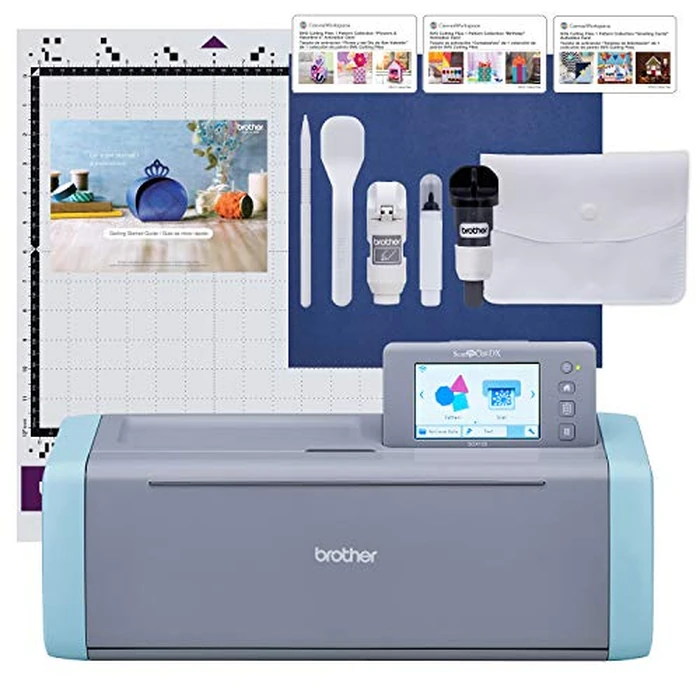 Brother ScanNCut SDX125E Electronic DIY Cutting Machine with Scanner, Make Custom Stickers, Vinyl Wall Art, Greeting Cards and More with 682 Included Patterns by Brother - Image 1