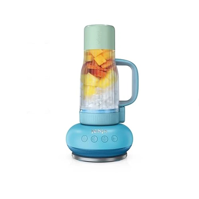 Ninja BlendBOSS | Personal Smoothie Blender and Tumbler | 26oz Travel Tumbler w/Leakproof Lid & Intergrated Chug Spout | AutoIQ Technololgy | 1200 Peak Watt | Blue Rasberry | DB351CBL by Ninja - Image 1