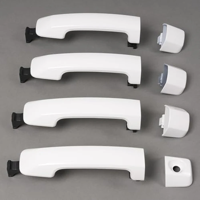 HECASA Mirror Covers & Door Handle Kit Compatible with 2007-2022 Toyota Tundra Crewmax/Sequoia W/O Passenger Keyhole Painted Ultra-White by HECASA - Image 6