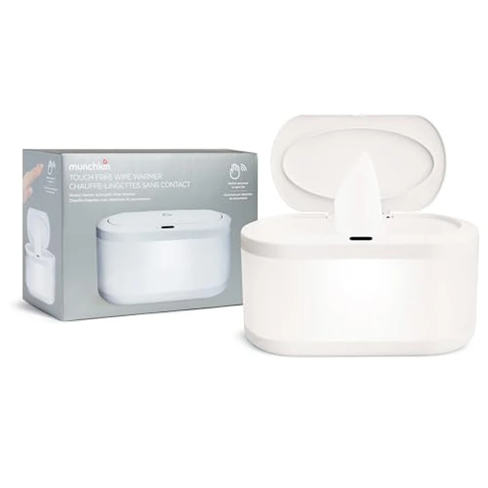 Munchkin Touch Free Baby Wipe Warmer with Nightlight & Motion Sensor, White by Munchkin - Used - Acceptable condition - CA$34.91