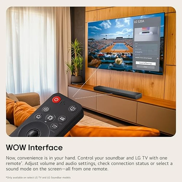 LG S40TR 4.1 ch. Home Theater Soundbar with Rear Surround Speakers and Wireless Subwoofer, Wow Interface, Dolby Audio, AI Sound Pro, Amazon Exclusive by LG - Image 4