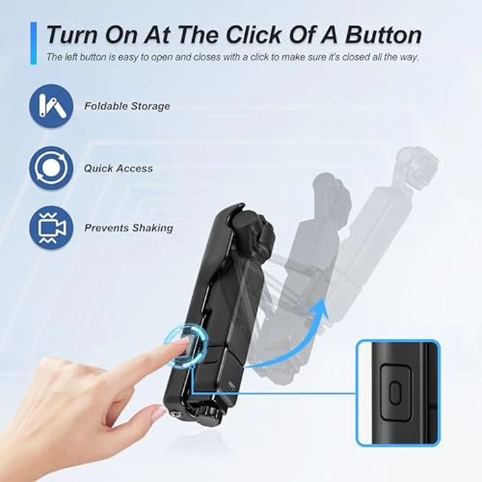 STARTRC OSMO Pocket 3 Handheld Stabilizer, Mini Z-Axis Anti-Shake Handle Grip Holder Storage Protective Case for DJI Osmo Pocket 3 Creator Combo Accessories for Xtra Muse Vlog Live Shooting Video by STARTRC - Image 8