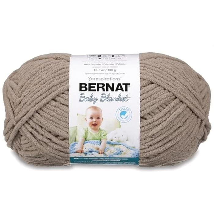 Bernat Baby Blanket Yarn, 10.5 Ounce, Baby Sand, Single Ball by Bernat - Used - Good condition