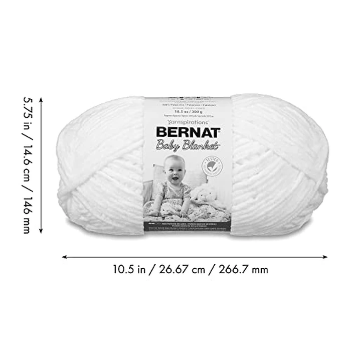 Bernat Baby Blanket Yarn, 10.5 Ounce, Baby Sand, Single Ball by Bernat - Image 8