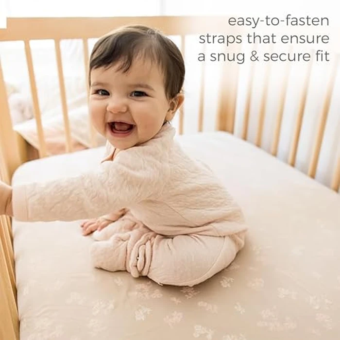 Burt's Bees Baby Girls Booties Organic Cotton Newborn Essentials Shoes, Gender Neutral Color for Ages 0 to 9 Months Old by Burt's Bees Baby - Image 4