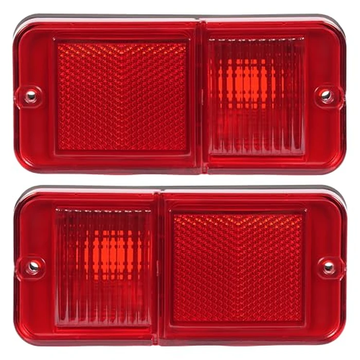 HECASA LED Rear Side Marker Lights for 1968-1972 Chevy/GMC C/K Truck/Suburban, Red Lens, 2Pcs (Driver & Passenger Side) - Replacement for CT26713/0849633 by HECASA - Image 1