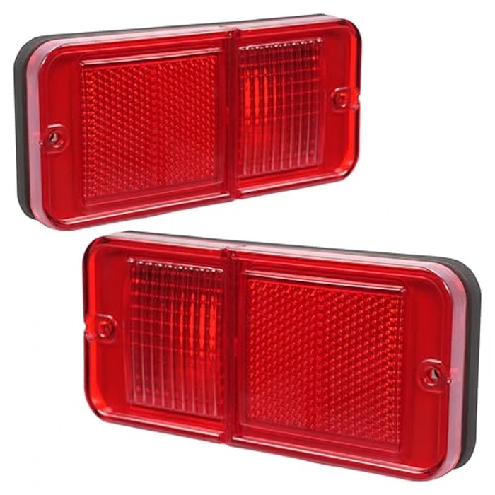 HECASA LED Rear Side Marker Lights for 1968-1972 Chevy/GMC C/K Truck/Suburban, Red Lens, 2Pcs (Driver & Passenger Side) - Replacement for CT26713/0849633 by HECASA - Image 2