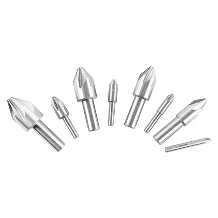 Accusize Industrial Tools 6 Flute H.S.S. Machine Countersink, 8 pc, 60 Degree, Precision Ground, 0206-0010 by Accusize Industrial Tools - Image 5