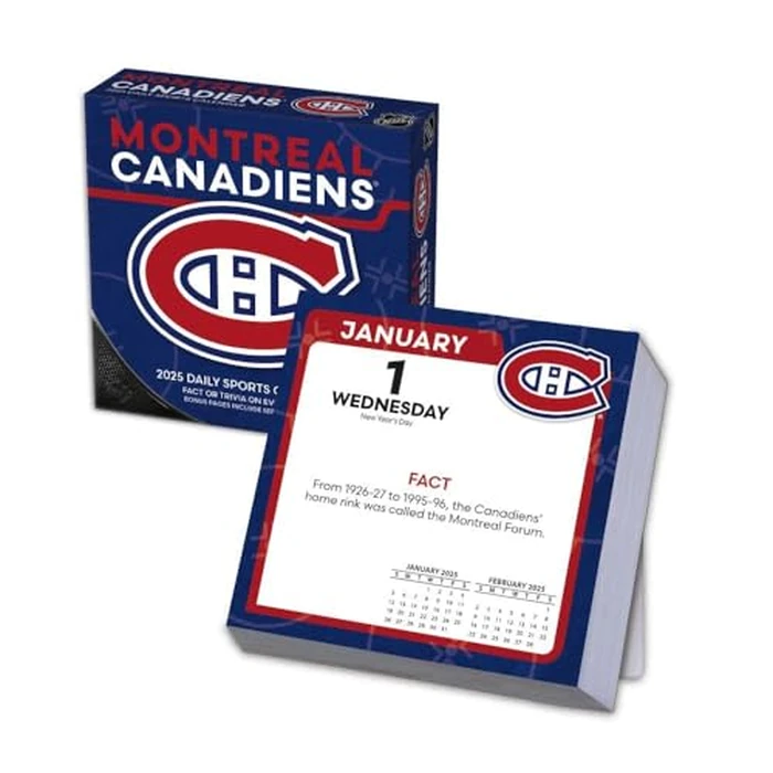 Turner Sports Montreal Canadiens 2025 Box Calendar (25998053087) by Turner Licensing - Used - Acceptable condition