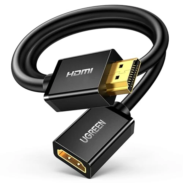 UGREEN HDMI Extension Cable 4K HDMI Extender 6FT Male to Female Adapter Cord Compatible with Roku TV Stick PS5 PS4 Xbox Laptop PC Nintendo Switch Blu Ray Player Google Chromecast Wii U HDTV by UGREEN - Image 1