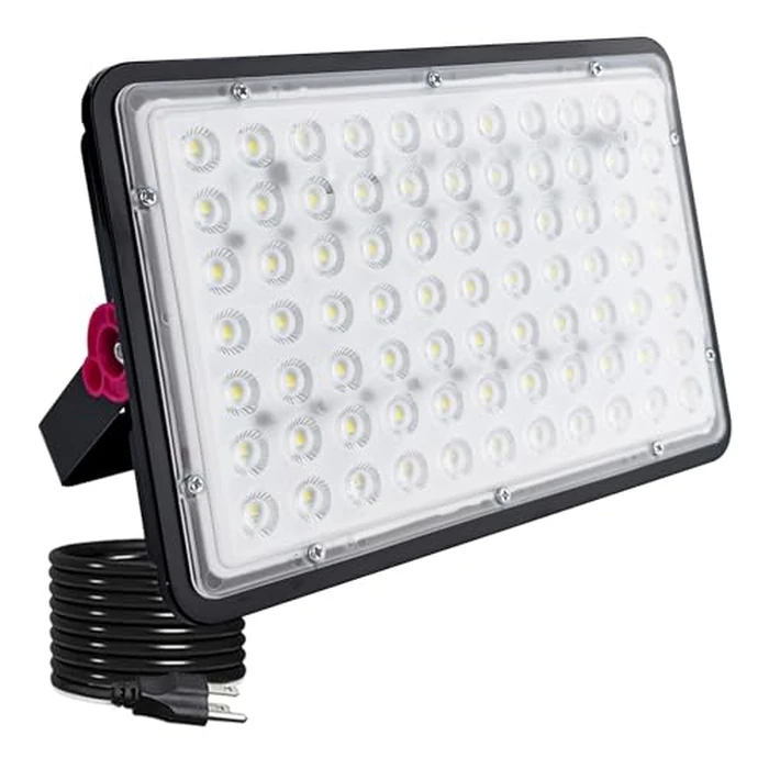 Indmird 200W Led Outdoor FloodLight, Exterior Flood Lights, Led Stadium Lights, Plug in Flood Light, for Yard, Garden, Playground, Lawn, Garages,Basketball Court, Stadium by Indmird - Image 1