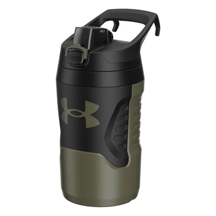 Under Armour 32 oz Insulated Water Bottles - Sports Water Jug with Fence Hook, Leak Resistant for Baseball, Football & More, 32 oz Insulated, Marine OD Green by Under Armour - Used - Very Good condition - US$21.13