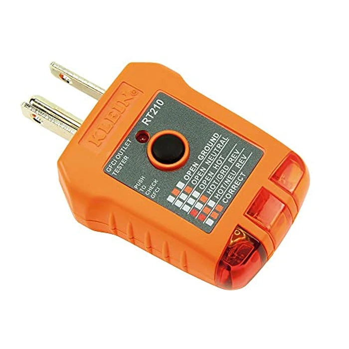 Klein Tools RT210 Outlet Tester, Receptacle Tester for GFCI / Standard North American AC Electrical Outlets, Detects Common Wiring Problems by KLEIN TOOLS - Image 6