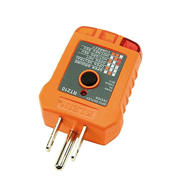 Klein Tools RT210 Outlet Tester, Receptacle Tester for GFCI / Standard North American AC Electrical Outlets, Detects Common Wiring Problems by KLEIN TOOLS - Image 7