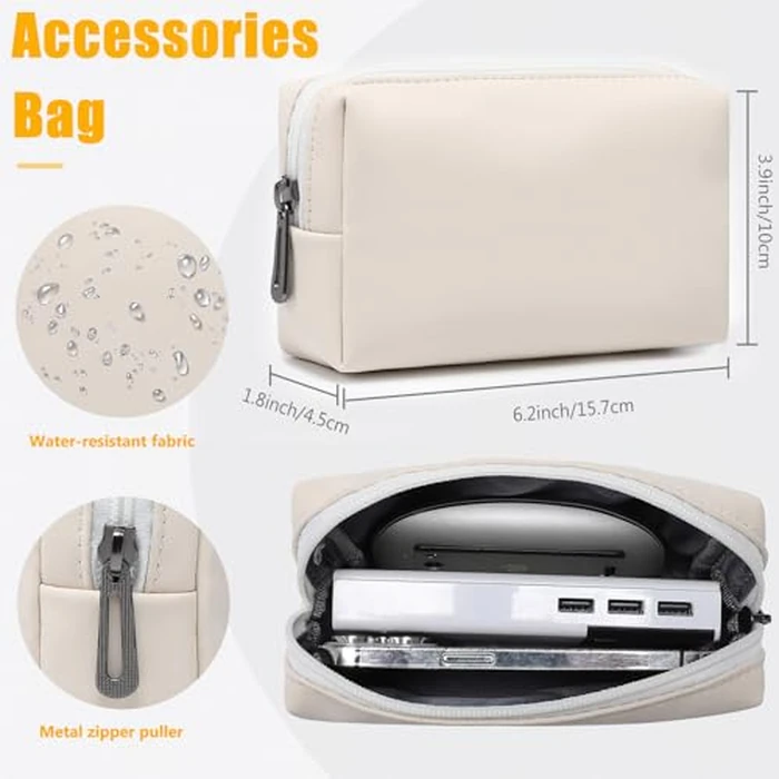 HYZUO 15-16 Inch Laptop Case Bag Sleeve with Stand Feature for MacBook Pro 16 M5/M4/M3/M2/M1 Pro/Max 2026-2019, XPS 15, MacBook Pro 15 2015-2012, Samsung Galaxy Book Flex 15, Beige by HYZUO - Image 5