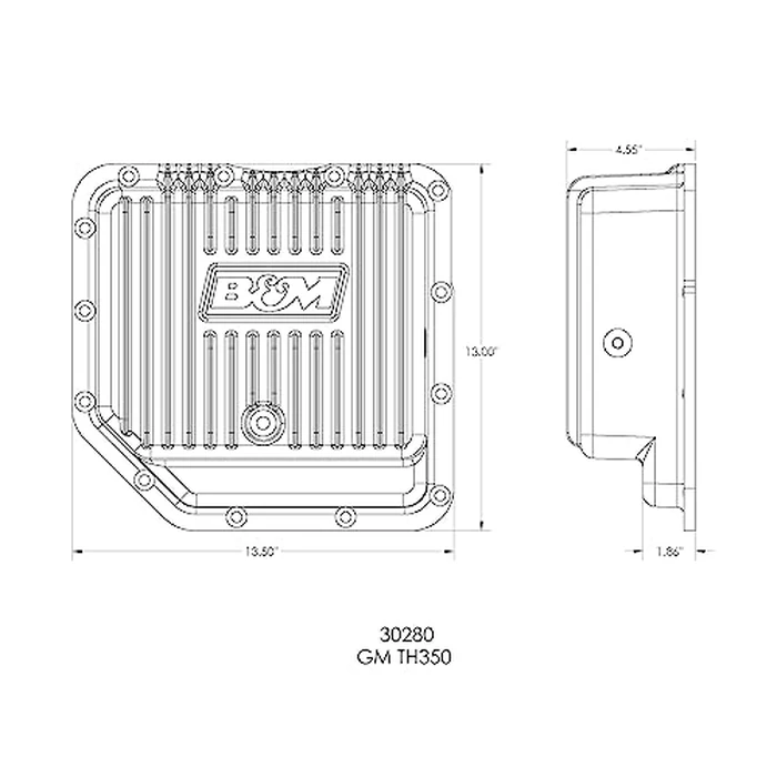 B&M 30280 Aluminum Transmission Pan by B&M - Image 4