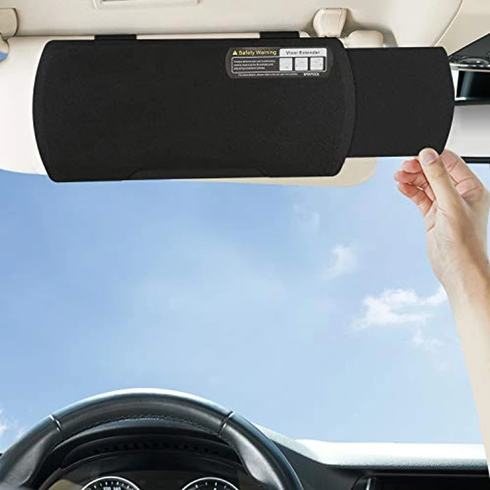 WANPOOL Car Visor Sunshade Extender, Window Shade, Anti-Glare Sun Blocker for Driver or Front Seat Passenger,1 Piece (Black) by WANPOOL - Image 2