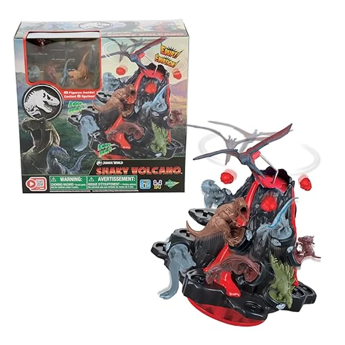 EPOCH Games Jurassic World Shaky Volcano - Action-Packed Tabletop Dinosaur Game for Ages 5+ by EPOCH Games - Used - Like New condition - US$13.12