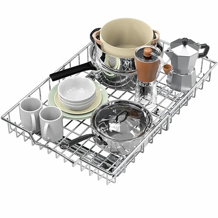 Simple Houseware Under Cabinet Pull Out Sliding Shelf Drawer Organizer, 21" D x 14" W by Simple Houseware - Used - Like New condition - US$25.11