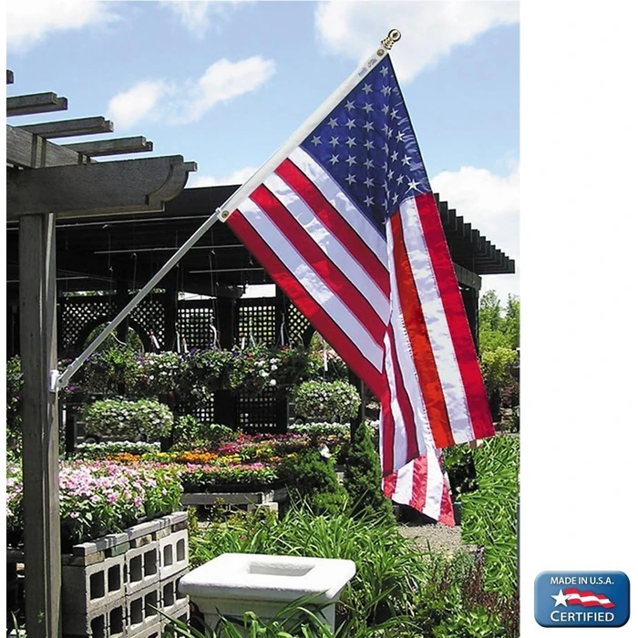 Annin Flagmakers American Flag All-Weather Nylon SolarGuard Nyl-Glo, 2.5 x 4 Feet (Model 2440) 100% MADE in USA by Annin Flagmakers - Image 2