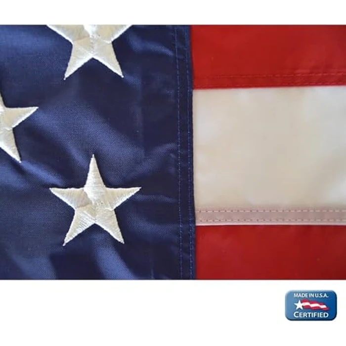 Annin Flagmakers American Flag All-Weather Nylon SolarGuard Nyl-Glo, 2.5 x 4 Feet (Model 2440) 100% MADE in USA by Annin Flagmakers - Image 4