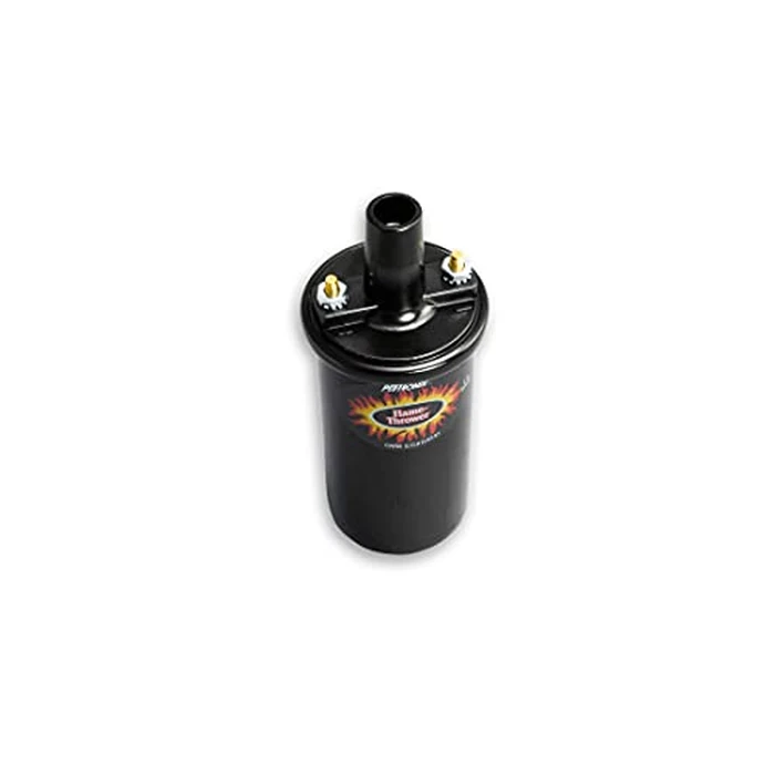 PerTronix Flame-Thrower Ignition Coil 40,000 Volt - 12V High Output Performance Ignition Coil, 1.5 Ohm Oil-Filled Canister, Black, Electronic Ignition Compatible - 40011 by Pertronix - Used - Acceptable condition