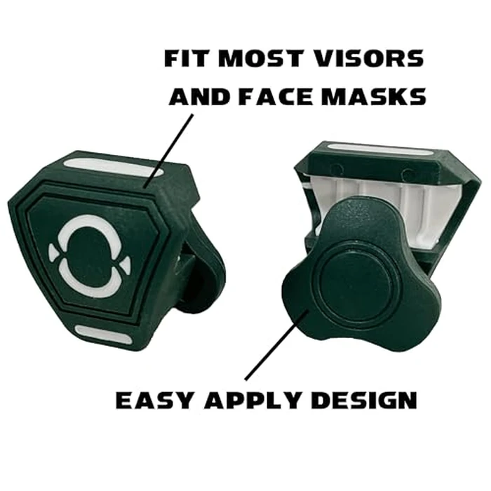 O Shield Football Visor Clip, Suitable with Any Kinds of Football Helmet Visor, High Impact Absorbing Ability, Less Distortion, Youth and Adult are Available for Use, Dark Green by O SHIELD - Image 2