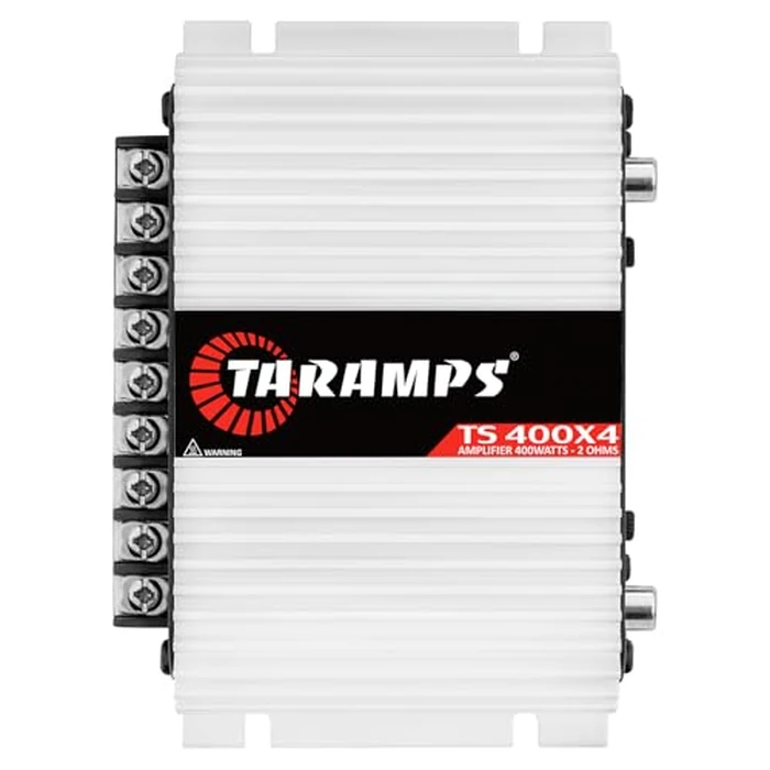 Taramps TS 400x4 400 watts RMS 4 Channels Full Range Car Audio Amplifier, 2 Bridged Channels, RCA Input Class D, Output Power, Multichannel Amplifier System, Small - TS400X4 by Taramp's - Used - Like New condition