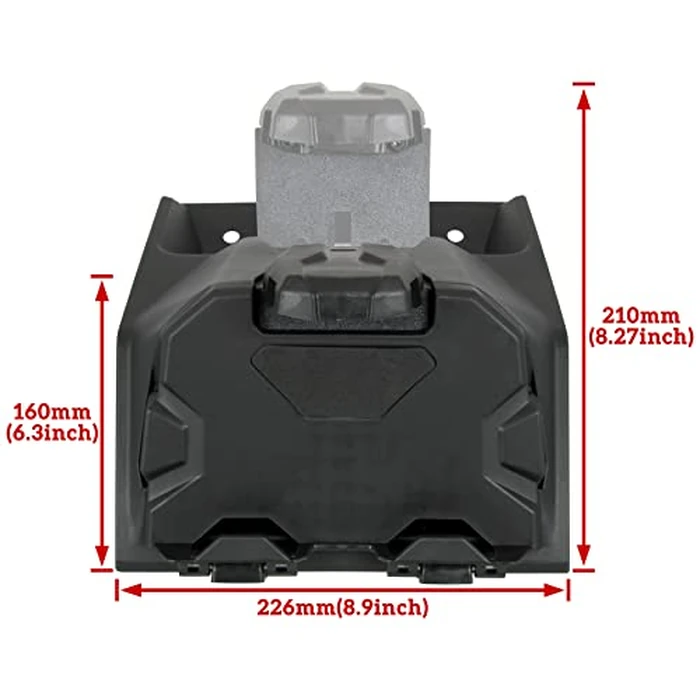 SAUTVS Tablet Phone Device Holder for Polaris Ranger XP 1000 18-24, Electronic Device Holder Phone Tablet GPS Mount with Storage Box for Polaris Ranger 1000 XP Crew Diesel 2018-2024 Accessories by SAUTVS - Image 6