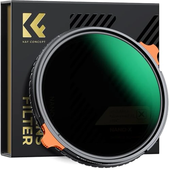 K&F CONCEPT 62mm ND4-64 (2-6 Stops) ND Lens Filter Variable & CPL Polarizers Filter 2-in-1, 28 Multi-Coated Polarizing and Neutral Density Camera Lens Filter (Nano-X Series) by K&F CONCEPT - Used - Very Good condition